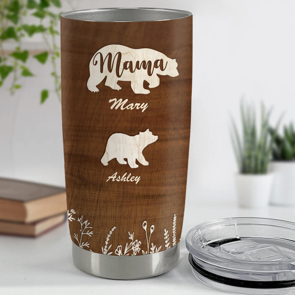 Personalized Fat Tumbler Gift - Custom mama bear tumbler - Unifury