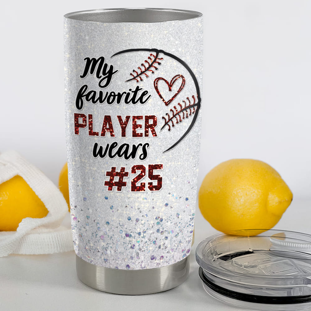 Personalized Fat Tumbler Gift - Baseball Mom Tumbler - My Favorite Pla -  Unifury