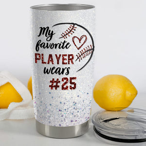 Personalized Can Cooler Gift - Baseball Mom Tumbler - My Favorite Play -  Unifury