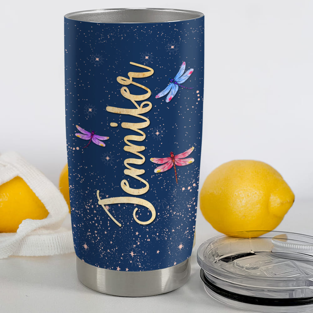 Personalized Fat Tumbler Gift - They Whispered to Her You Cannot Withstand The Storm