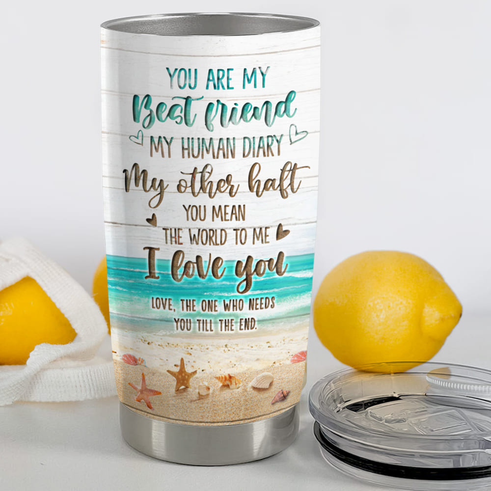Personalized Fat Tumbler Gift - My human diary
