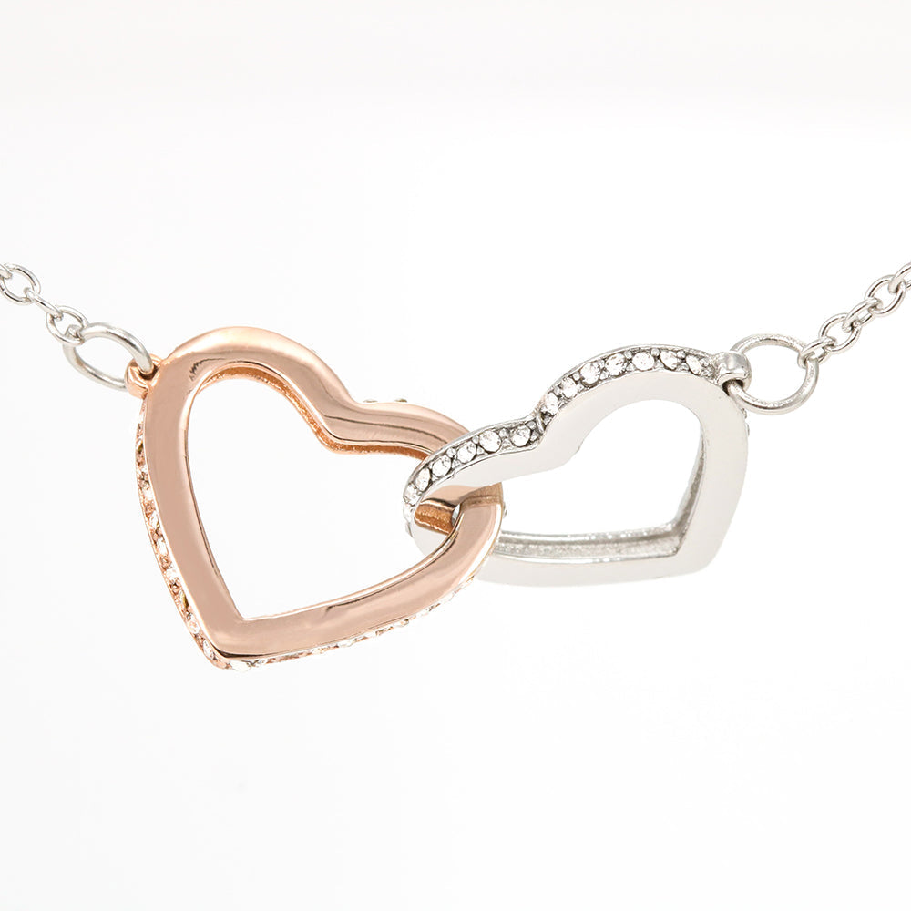 If I could only give you one thing in this life - Interlocking Hearts Necklace for Mom Birthday Mother&#39;s Day Gifts From Daughter