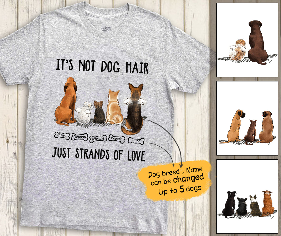 Personalized Dog Premium T-shirt - Just strands of love - Premium T-shirt - 2393