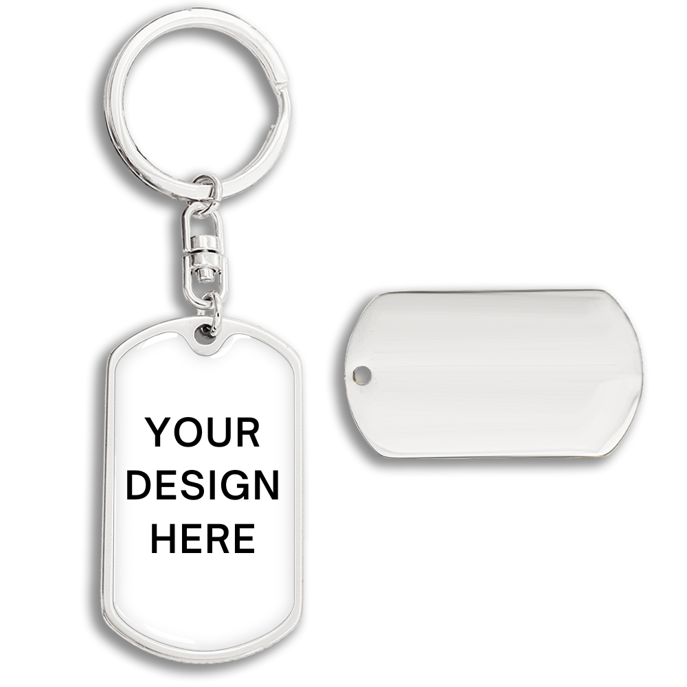 Your Design Here Keychain With Your Personal Custom Design