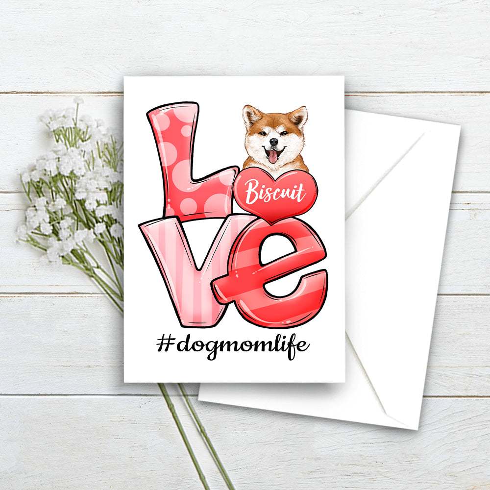 LOVE Postcard - Valentine&#39;s Day Card for Dog Lovers