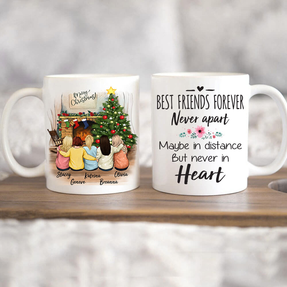 Personalized best friend Christmas Mug - 11oz