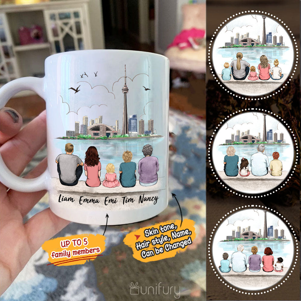 Personalized Whole Family Coffee Mug - CN Tower