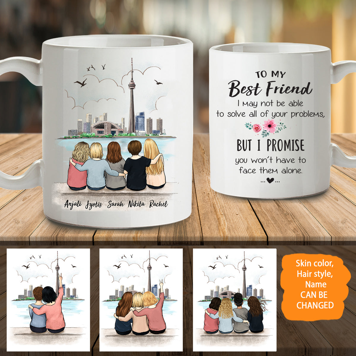 Personalized Best Friend Coffee Mug - CN Towel