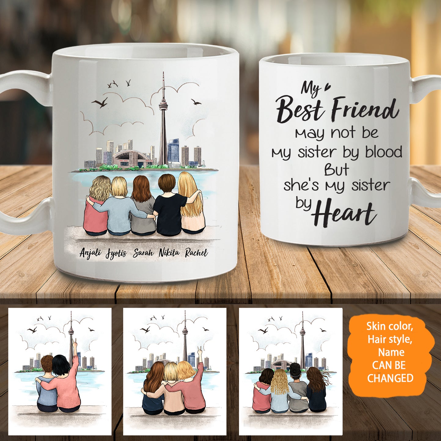 Personalized Best Friend Coffee Mug - CN Towel