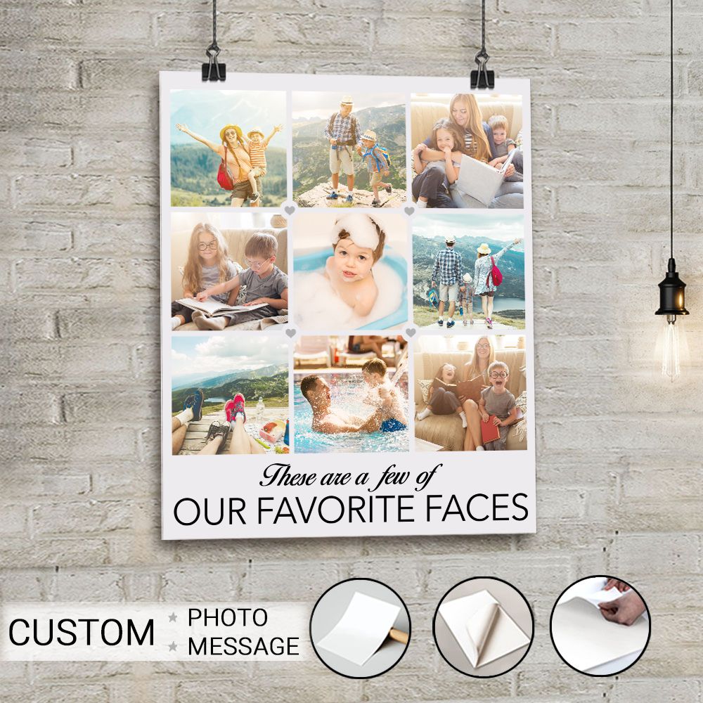 Personalized peel &amp; stick poster  gifts - CUSTOM PHOTO - These are a few of my favorite things