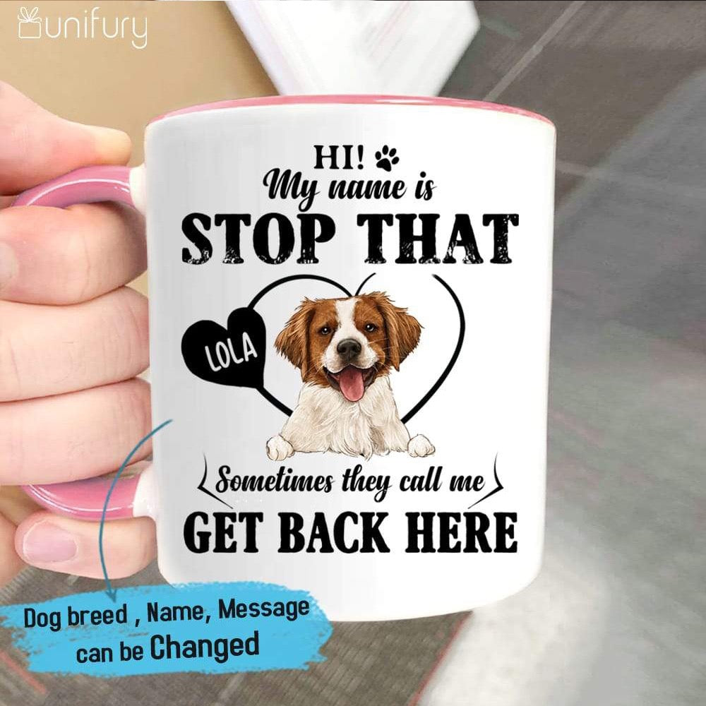 Personalized Accent Mug Gifts For Dog Lovers - Funny