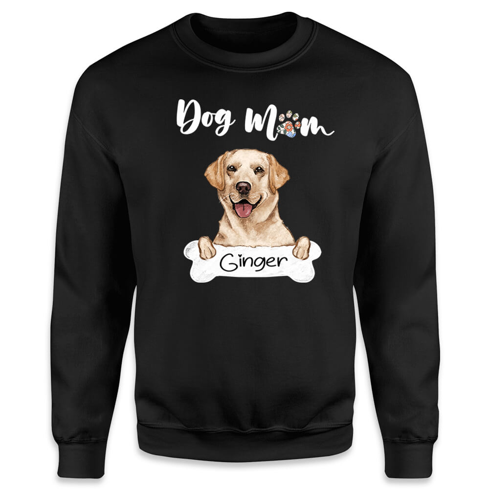 Personalized Sweatshirt Dog Mom Mother&#39;s Day Gifts Custom Jumpers For Women