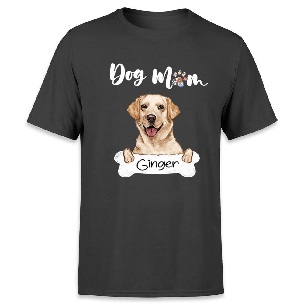 Personalized T-shirt Dog Mom Mother&#39;s Day Gifts Custom Shirts For Women - 1