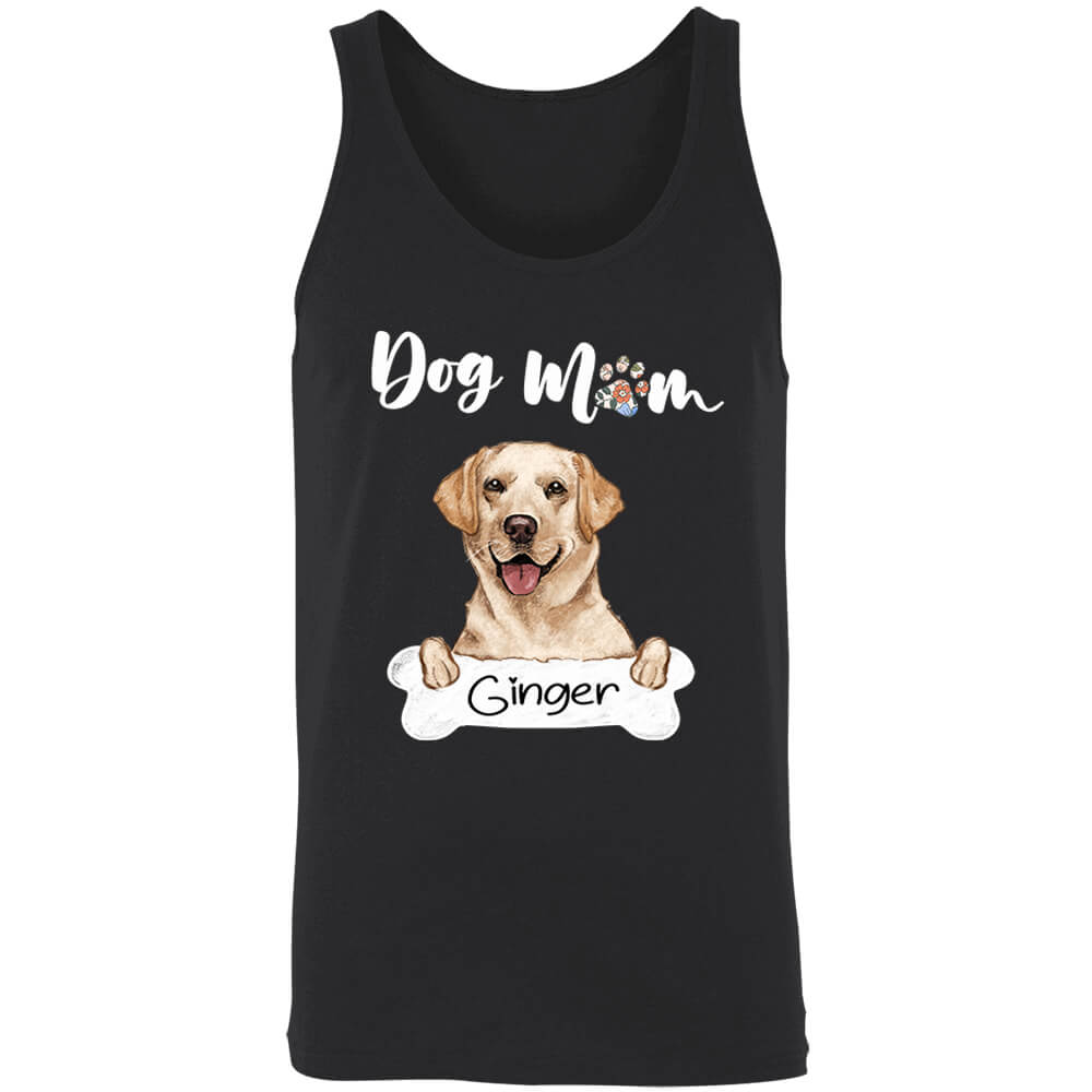 Personalized Tank Top Dog Mom Mother&#39;s Day Gifts Custom Shirts For Women
