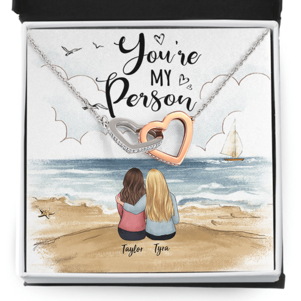 Personalized best friend Christmas gift ideas canvas tote bag - Beach -  Unifury