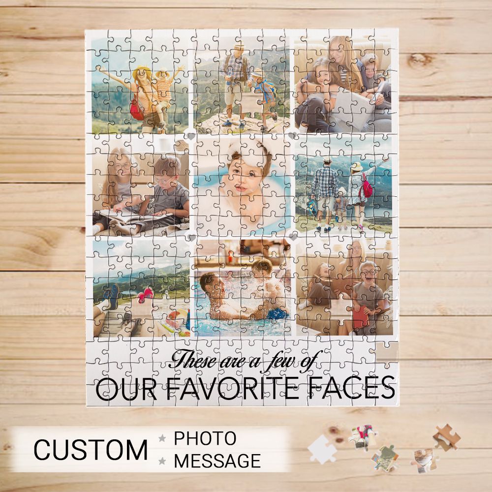 Personalized puzzle gifts - CUSTOM PHOTO - These are a few of my favorite things