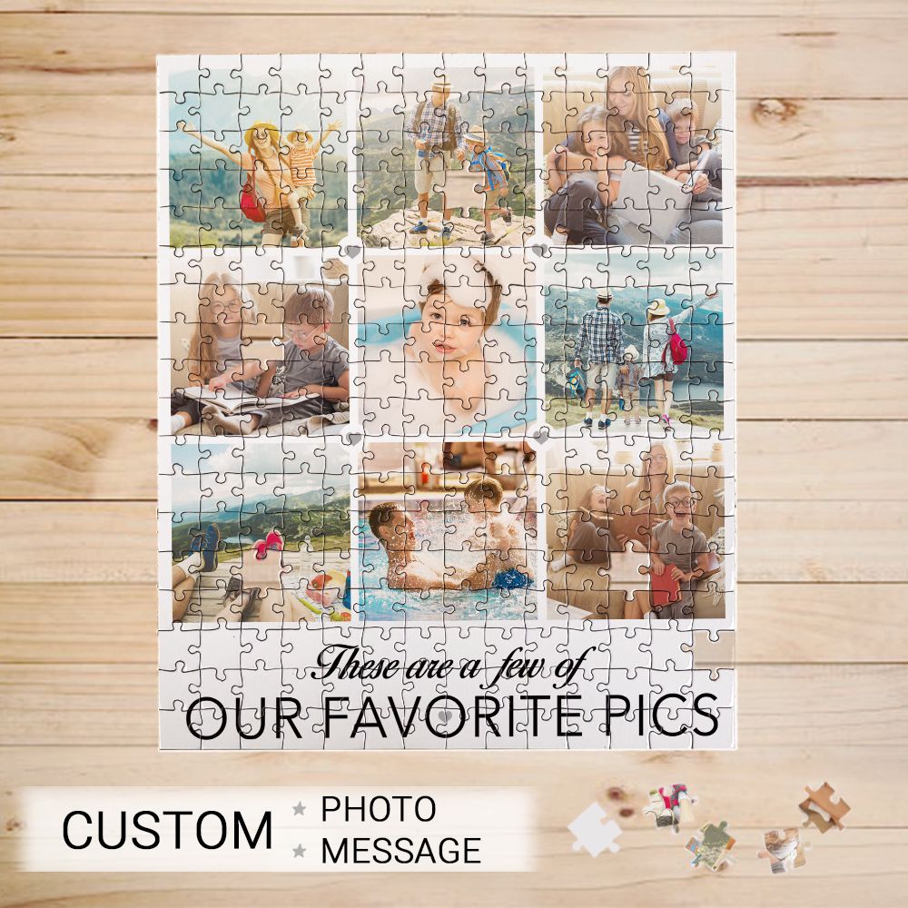 Personalized puzzle gifts - CUSTOM PHOTO - These are a few of my favorite things