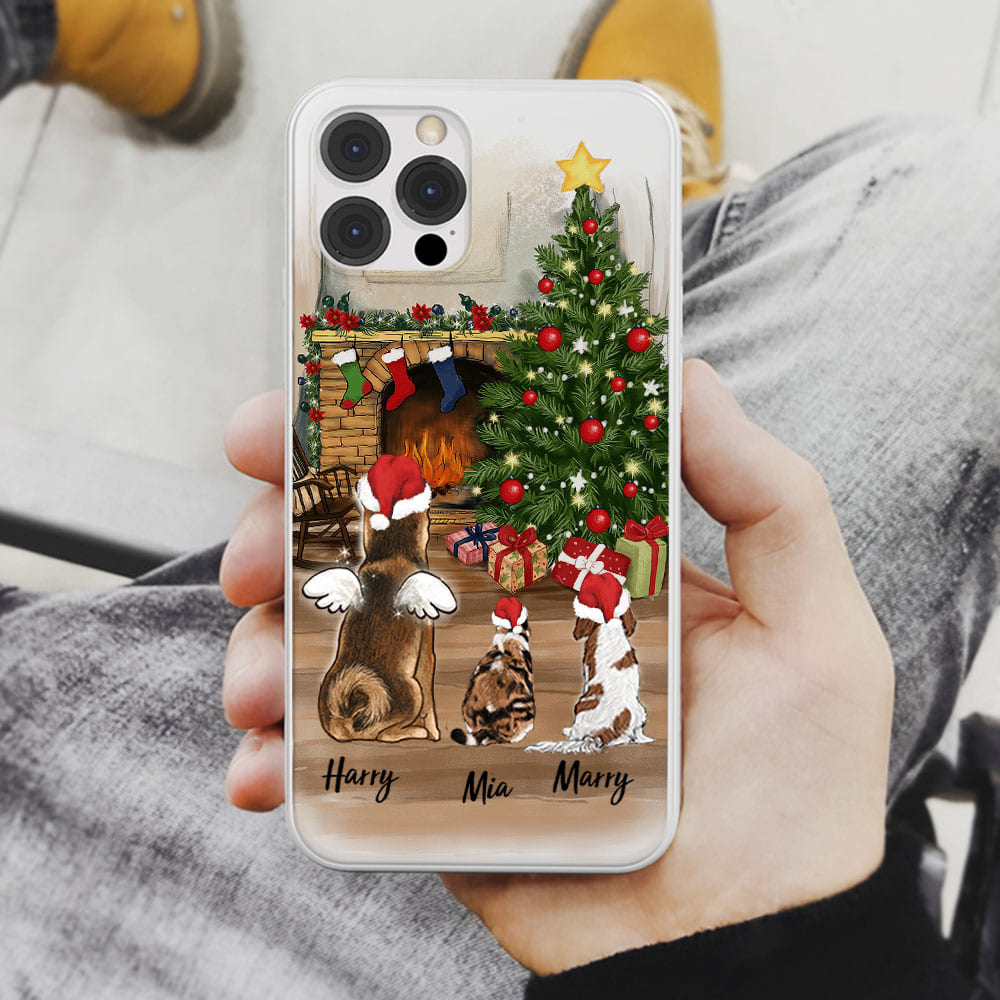 Personalized Christmas Phone Case Gifts For Dog Cat Lovers