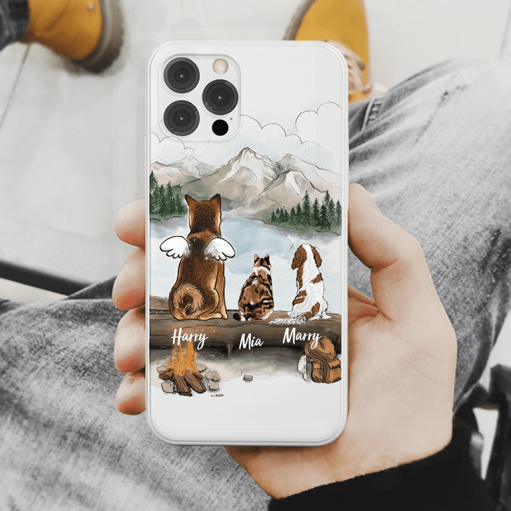 Personalized Phone Case Gifts For Dog Cat Lovers - Hiking