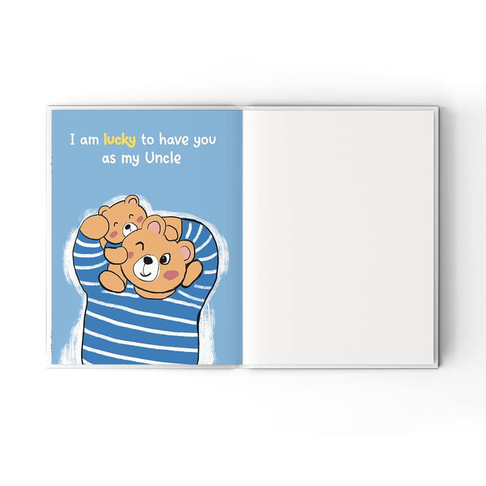 A Little Book About My Awesome Uncle - Fill In The Blank Hardcover Book With Prompts For Kids to Fill with their Own Words, Drawings and Pictures - Bear