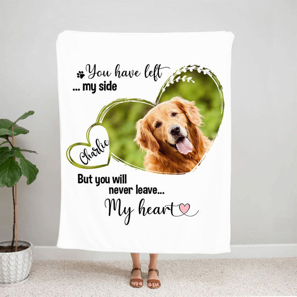 Sdarrgrow Customize Dog Blanket with Photos and Name, Blanket Pictures  Customized Soft Fleece Throw Blanket Memorial Customized Gifts for Dog Mom