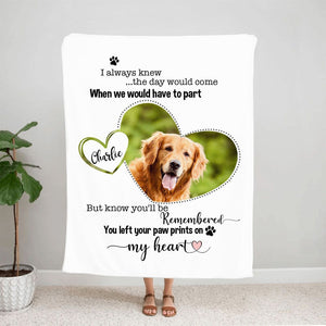 Sdarrgrow Customize Dog Blanket with Photos and Name, Blanket Pictures  Customized Soft Fleece Throw Blanket Memorial Customized Gifts for Dog Mom