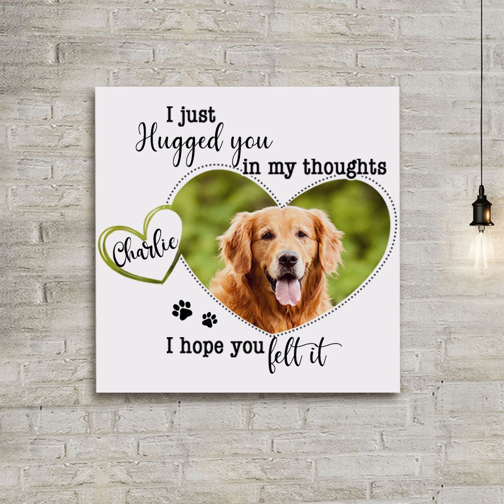 Personalized Dog Cat Memorial Photo Tile - Custom photo &amp; sayings