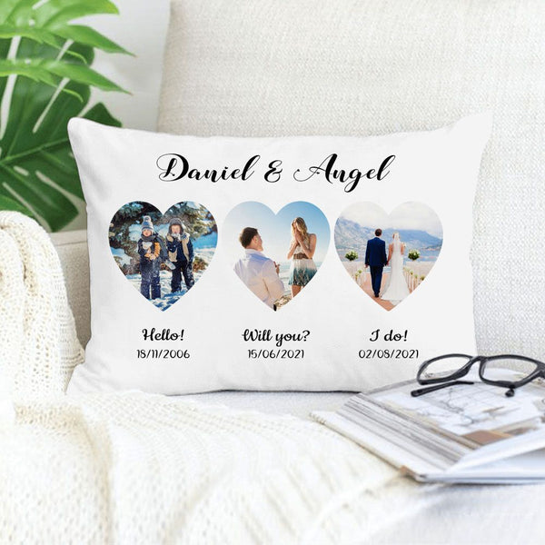 Personalized pillow gifts for him for her - Couple Puzzle - Unifury