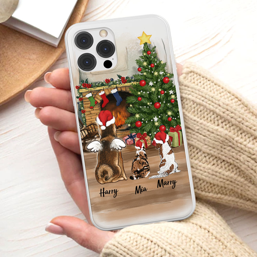 Personalized Christmas Phone Case Gifts For Dog Cat Lovers