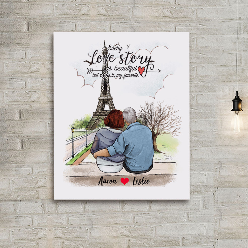 Every Love Story Is Beautiful, Photo Collage For Couples, Personalized -  PersonalFury