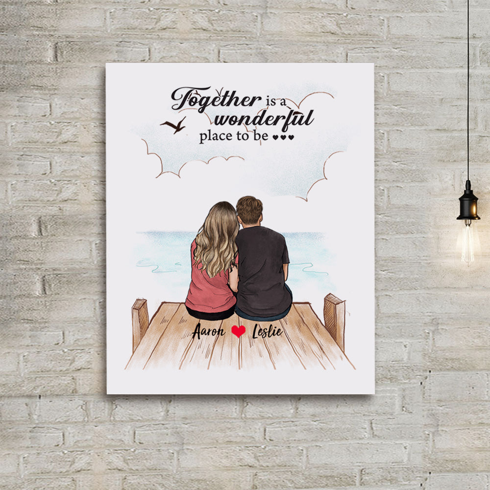 Personalized Couple Canvas Print