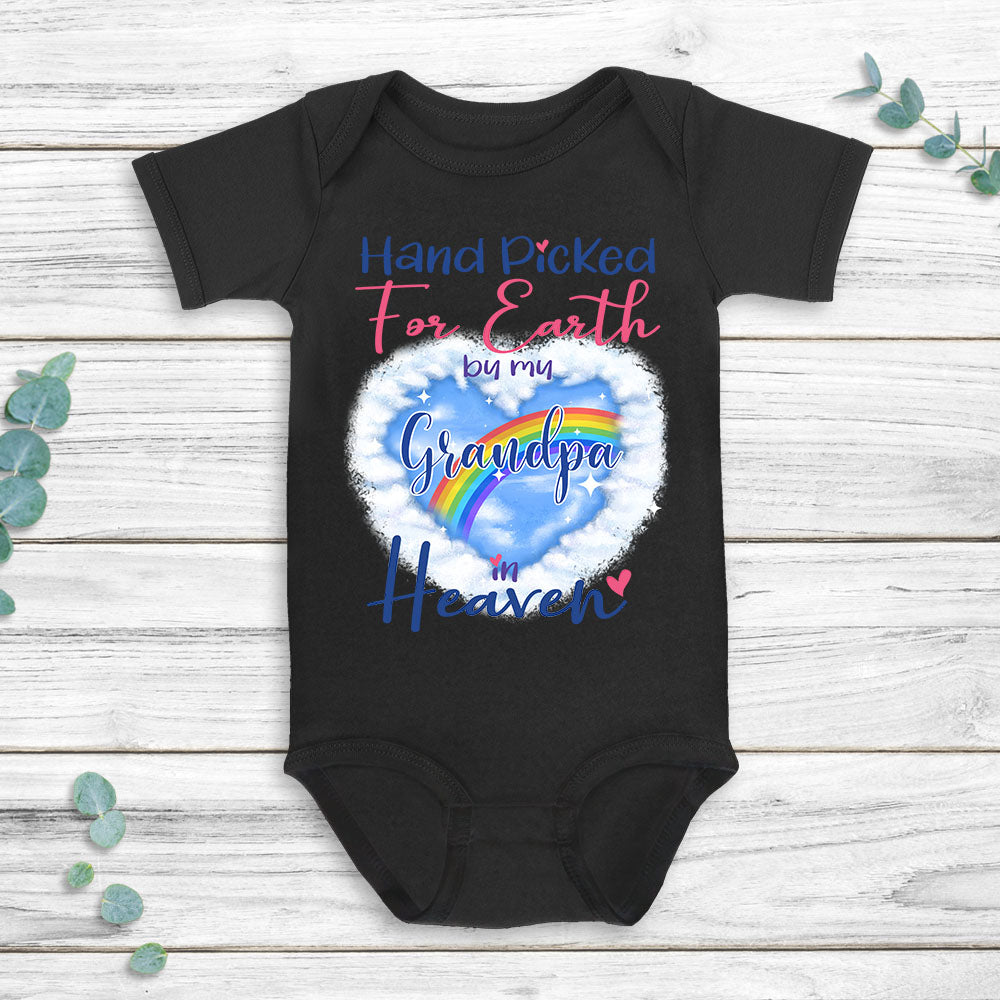 Personalized baby onesie gift - Hand picked by my Grandpa in heaven