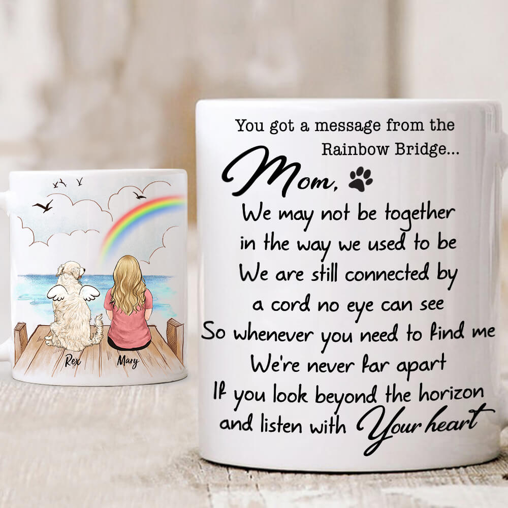 Personalized dog memorial gifts Coffee Mug - We may not be together