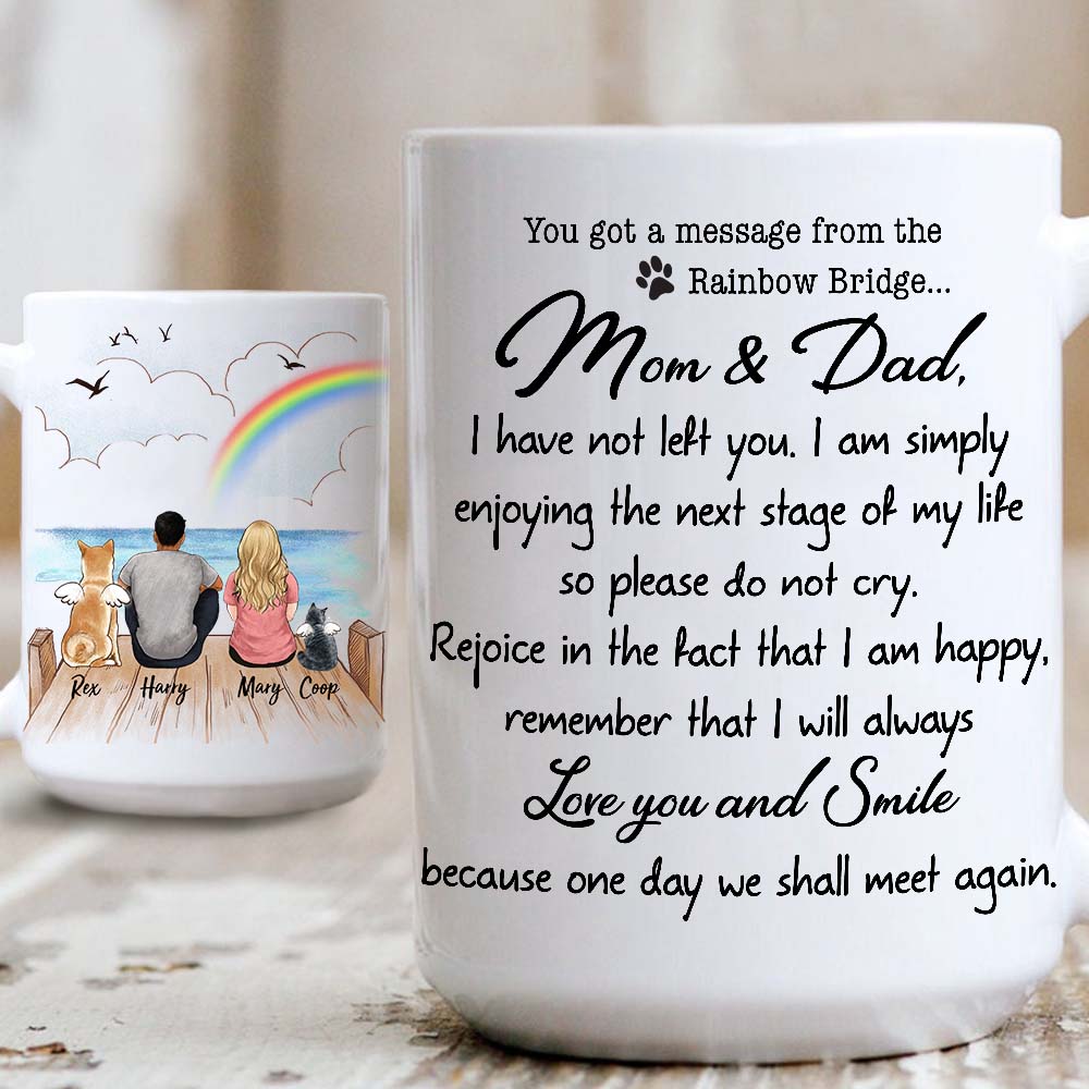 Personalized dog cat memorial gifts Coffee Mug - I have not left you