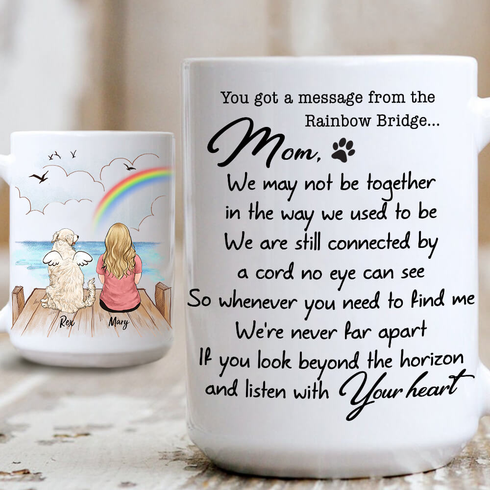 Personalized dog memorial gifts Coffee Mug - We may not be together