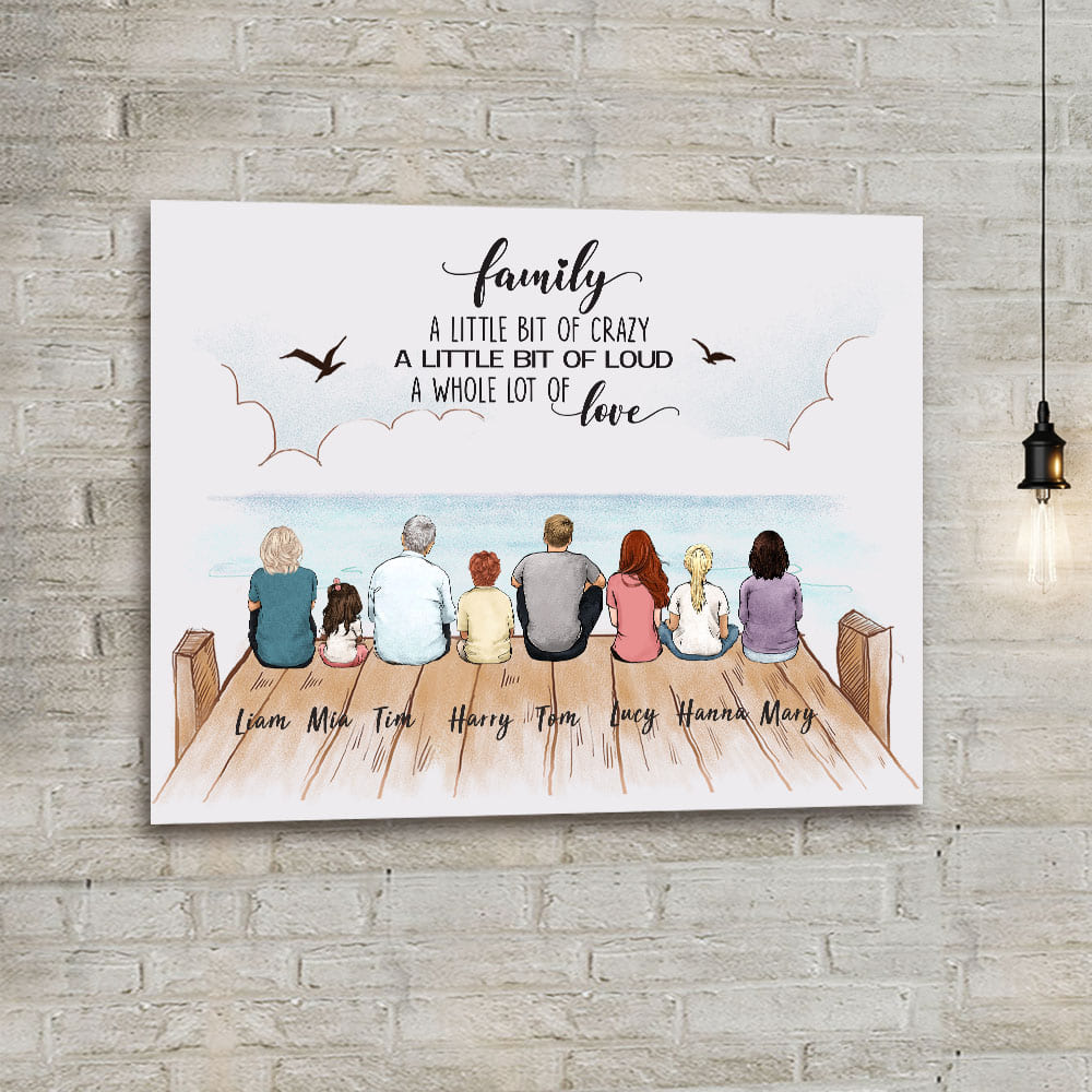 Custom Family Canvas with Custom Message 01