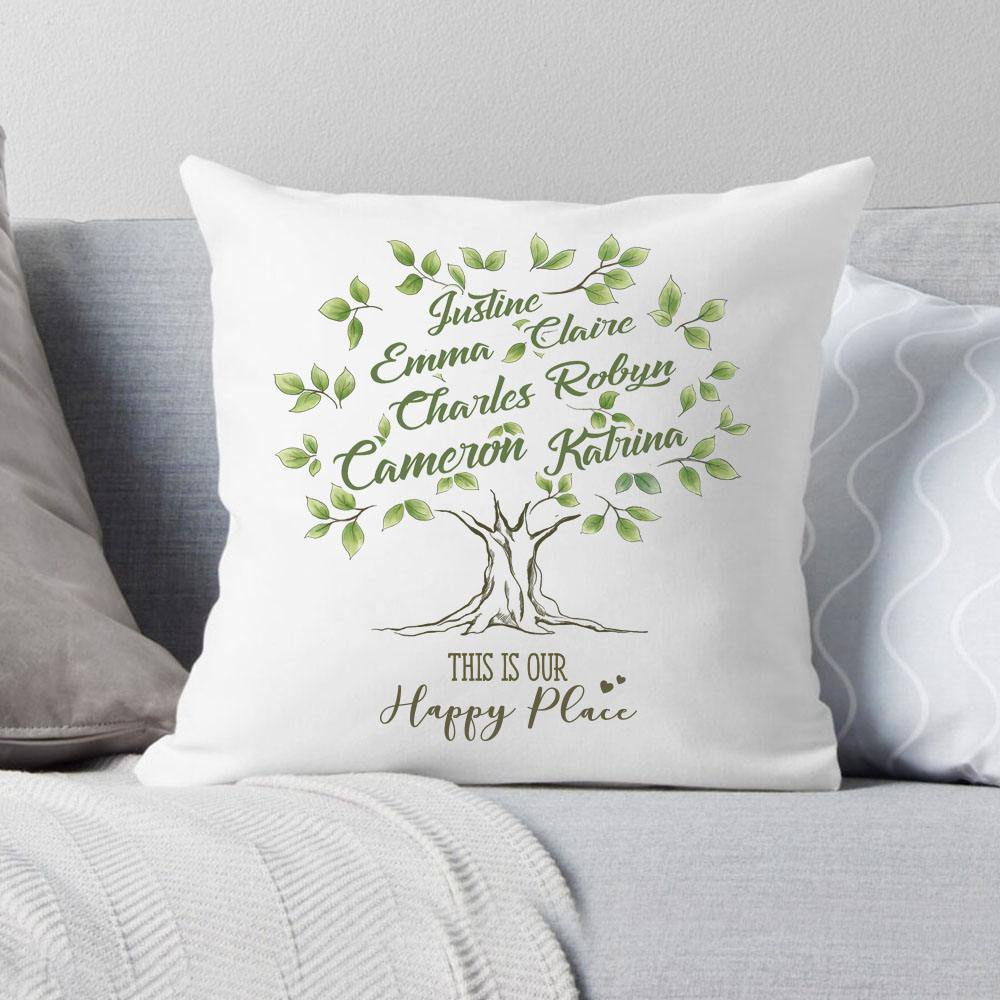 Custom Family Tree Of Life Pillow 