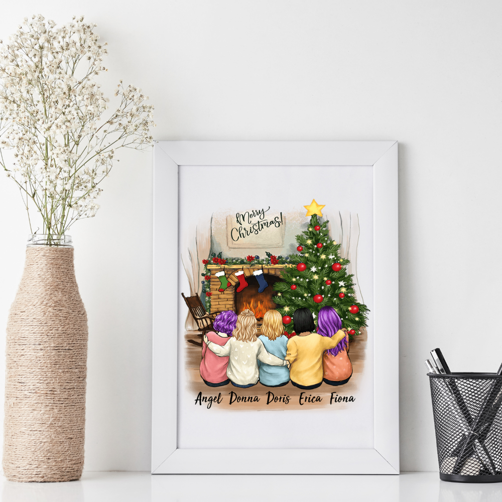 Printable Digital File - Personalized best friend Christmas gift idea - 2420 - Digital PNG Download