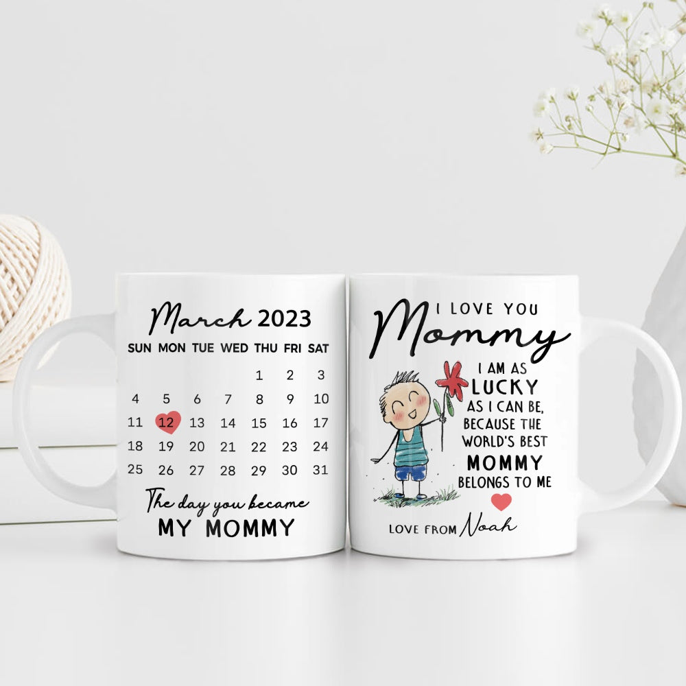 Best Mom Ever Mug, Mom Coffee Mug, Personalized Mom Mug, Mother's Day Gift  From Daughter, Mom Mug, Mom Gift, Mom Cup, Best Mom Ever Cup 