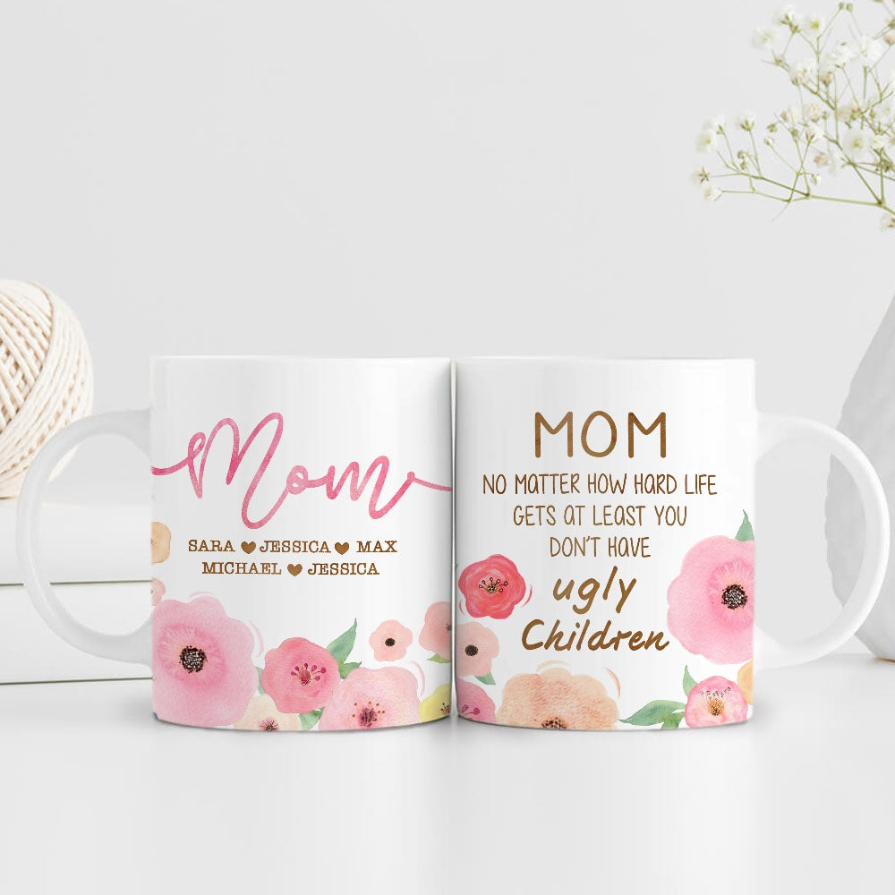 Personalized Mom Edge to Edge Coffee Mug 11oz Unifury