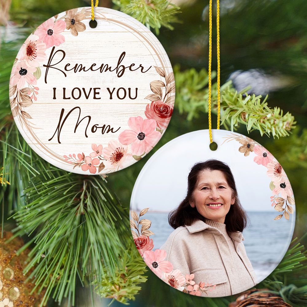 Personalized Mom Ceramic Ornament Gifts Circle Pack 1 Unifury