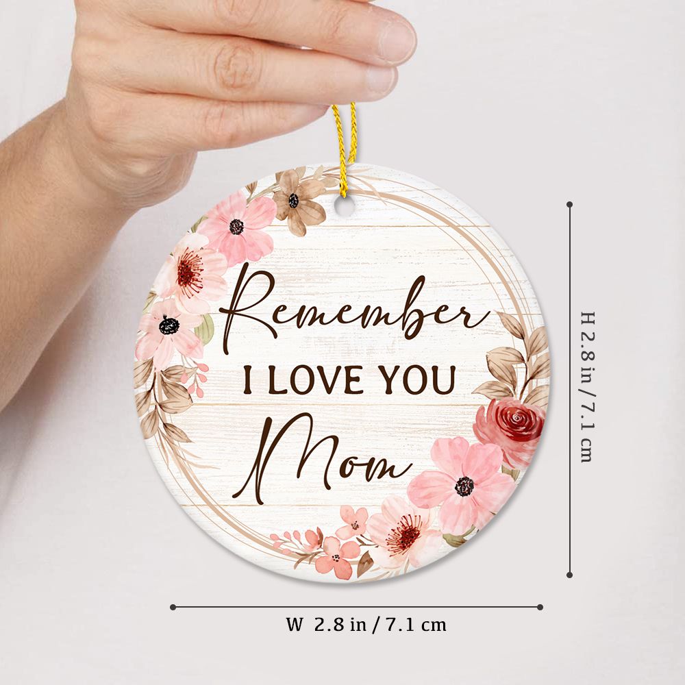 Personalized Mom Ceramic Ornament Gifts Circle Pack 1 Unifury