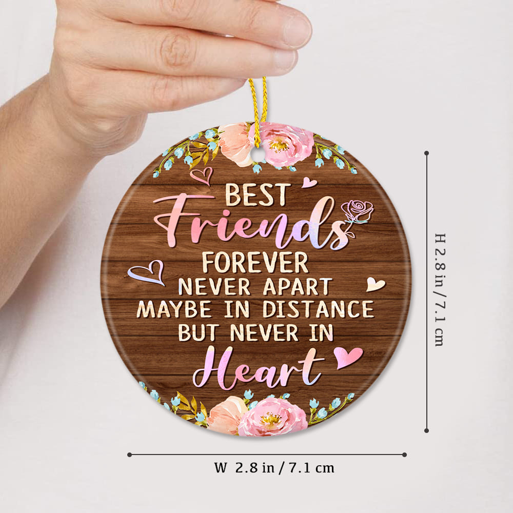 Personalized Friends Ceramic Ornament Gifts - Best Friend Forever - Custom Photo