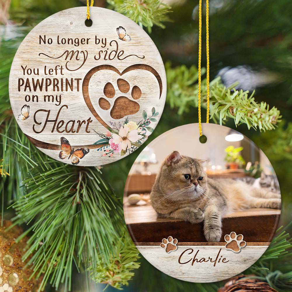 Personalized Meowy Christmas Ornament, Cat Dog Pet Ornaments Custom Name &  Photo, Dog Cat Ornament Keepsakes Gifts for Pet Lovers Xmas, Add Picture