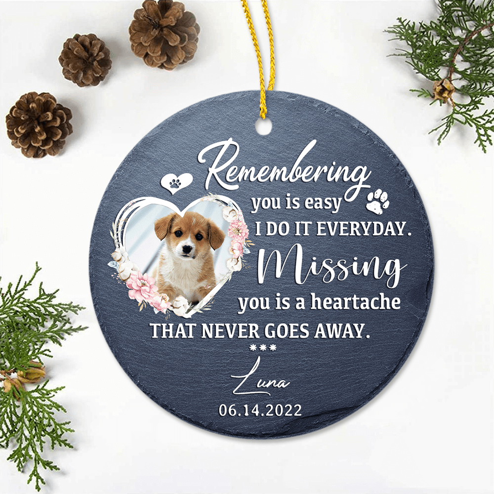 Miss You Everyday - Personalized Custom Shaped Wooden Ornament