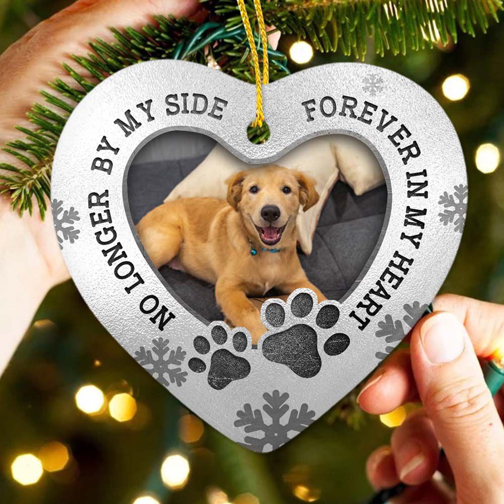 Personalized Dog Cat Memorial Ceramic Ornament gifts - No longer by my side