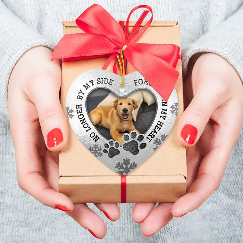 Personalized Dog Cat Memorial Ceramic Ornament gifts - No longer by my side