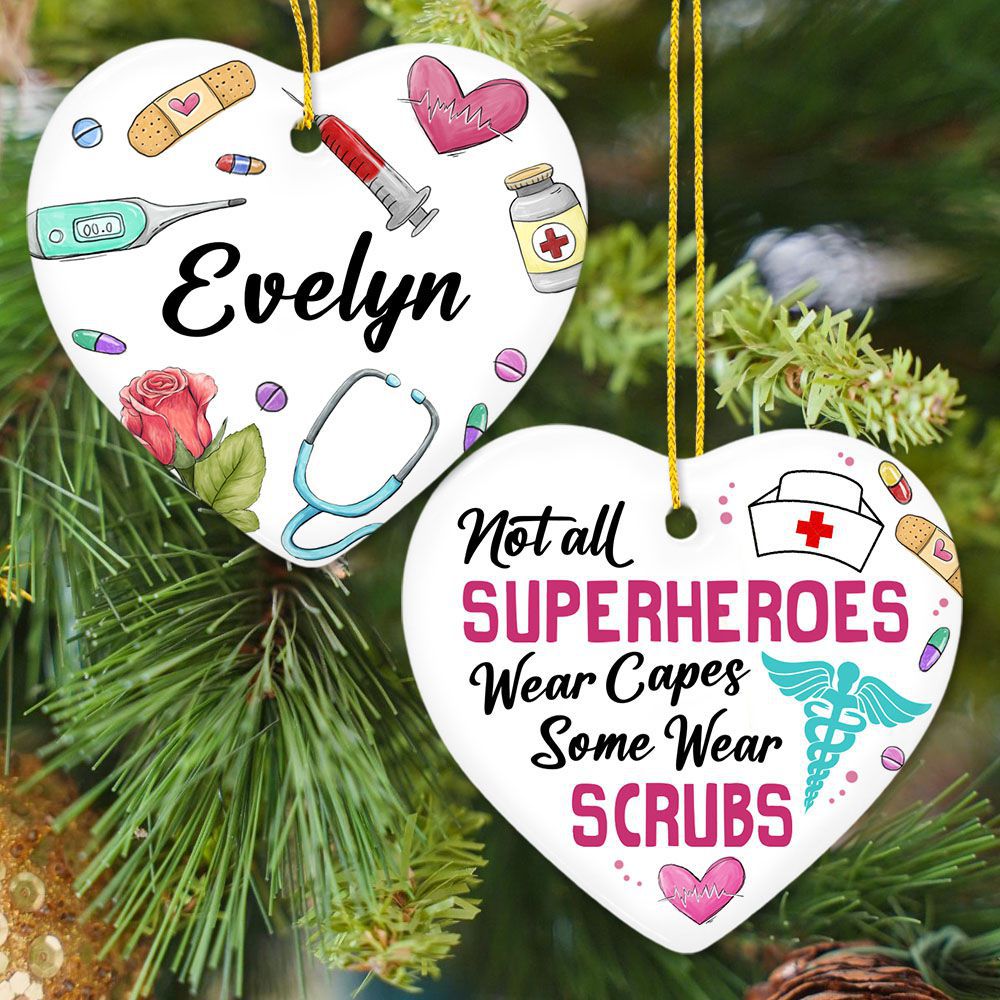 Nurse Everyday Superhero Christmas Ornament Nurse Ornament New