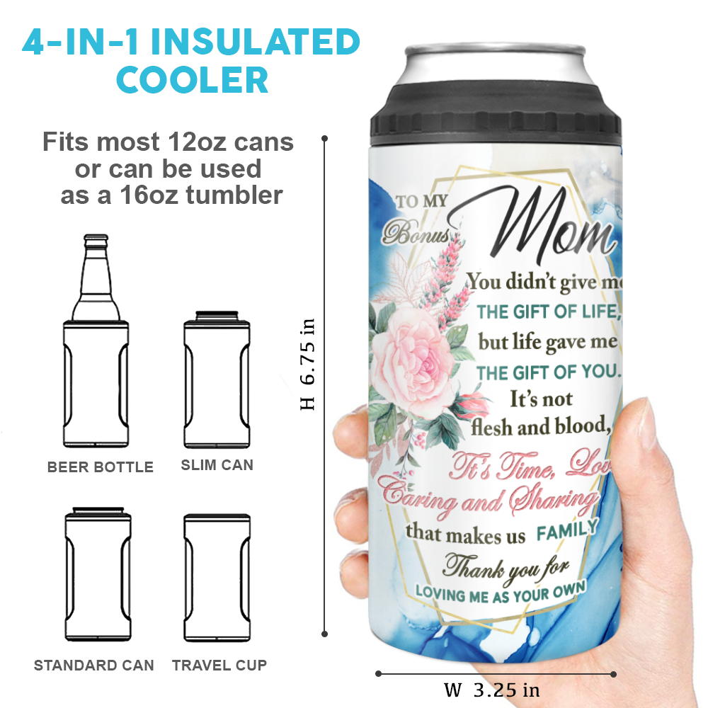 Bonus Mom Personalized 16 oz. Travel Tumbler