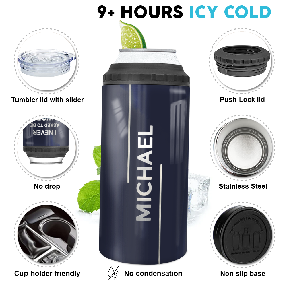 Personalized Can Cooler Gift - I never asked